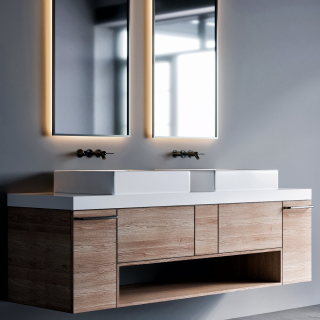 Встраиваемый смеситель для раковины Gessi Intreccio 54194.707 чёрный брашированный